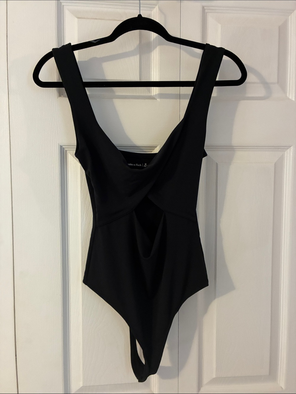 Abercrombie & Fitch Black Twist-Front Bodysuit